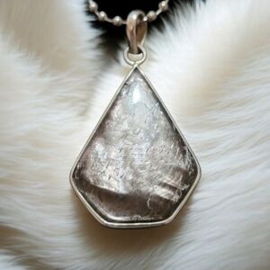 Hyperstene Pendant Necklace ~ 925 Sterling Silver